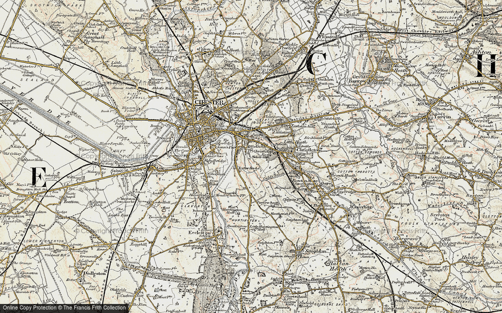 Old Map of Boughton Heath, 1902-1903 in 1902-1903