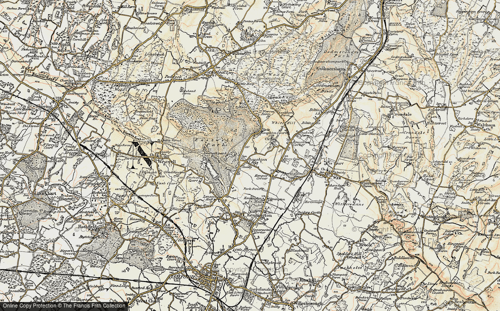 Old Map of Boughton Lees, 1897-1898 in 1897-1898