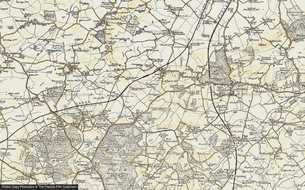 Old Map of Bougton End, 1898-1901 in 1898-1901