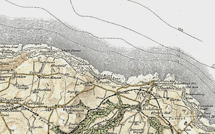 Old map of Bias Scar in 1903-1904