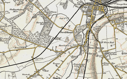 Old map of Boultham Moor in 1902-1903