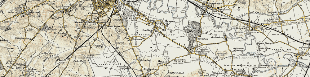 Old map of Boulton in 1902-1903