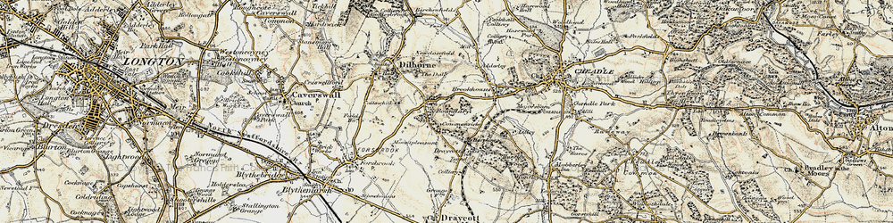 Old map of Boundary in 1902