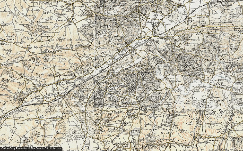 Old Map of Boundstone, 1897-1909 in 1897-1909