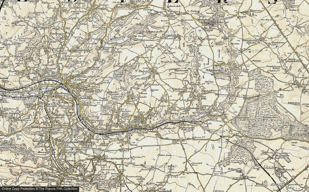 Old Map of Bournes Green, 1898-1899 in 1898-1899