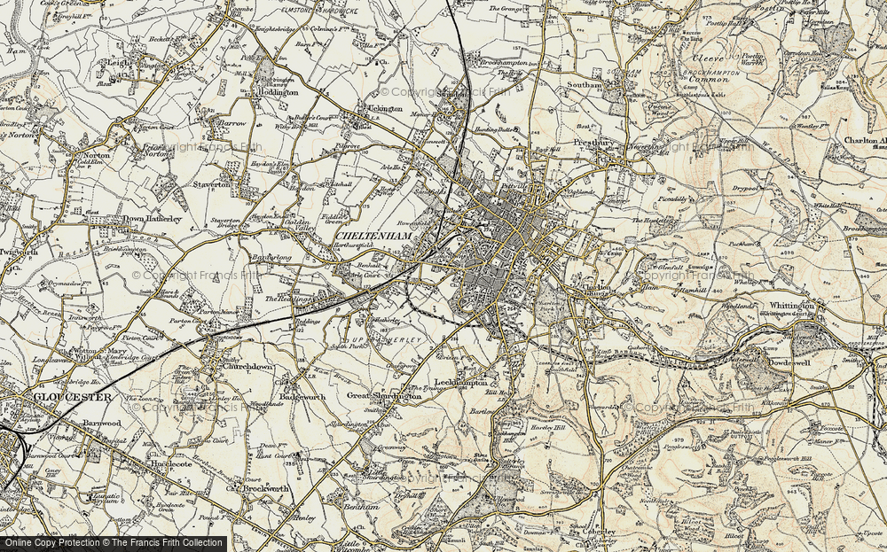 Old Map of Bournside, 1898-1900 in 1898-1900
