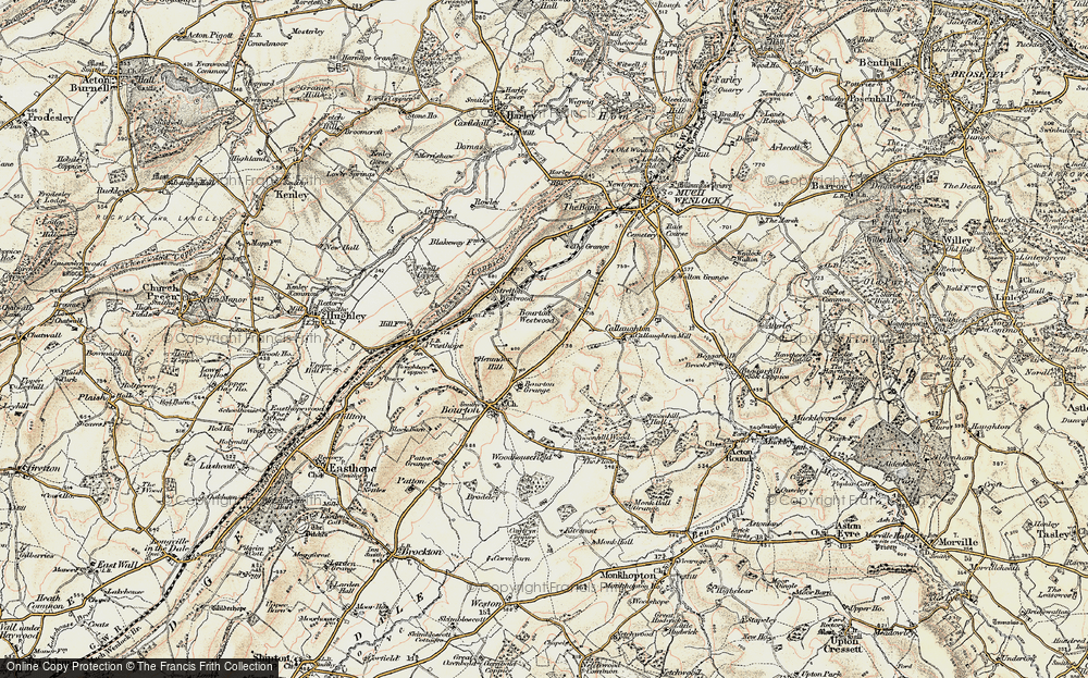 Old Map of Bourton Westwood, 1902 in 1902