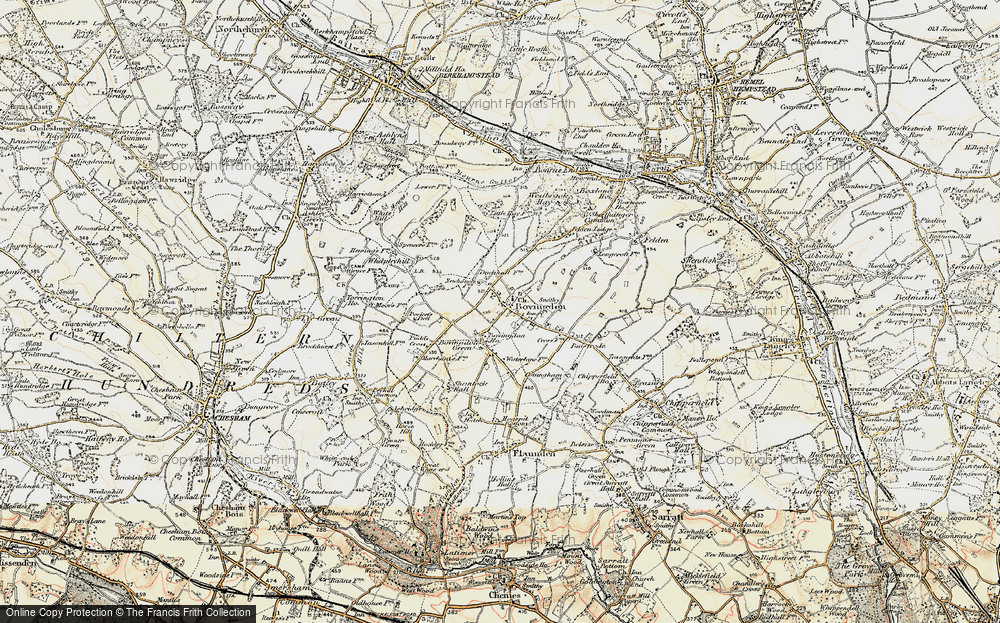 Old Map of Bovingdon, 1897-1898 in 1897-1898