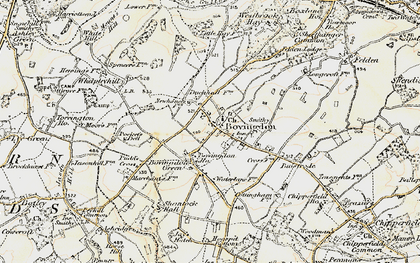 Old map of Bovingdon in 1897-1898