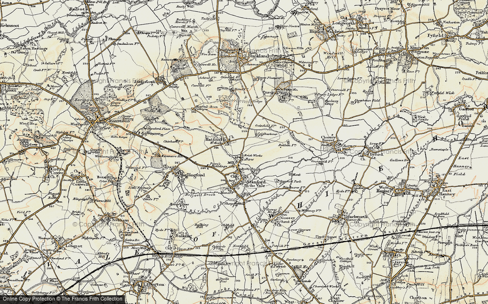 Old Map of Bow, 1897-1899 in 1897-1899