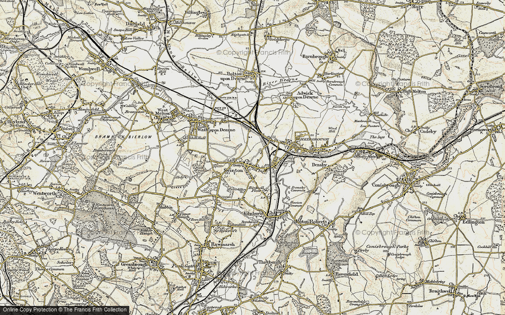 Old Map of Bow Broom, 1903 in 1903