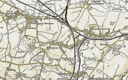 Old map of Bow Broom in 1903