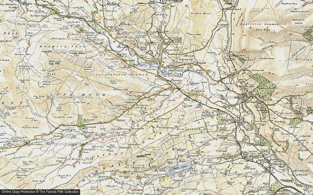 Old Map of Bowbank, 1903-1904 in 1903-1904