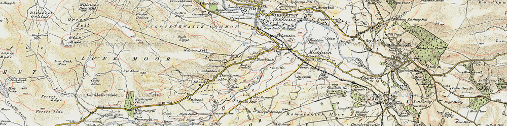 Old map of Bowbank in 1903-1904
