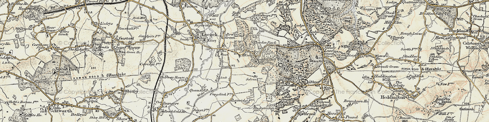 Old map of Bowden Hill in 1899