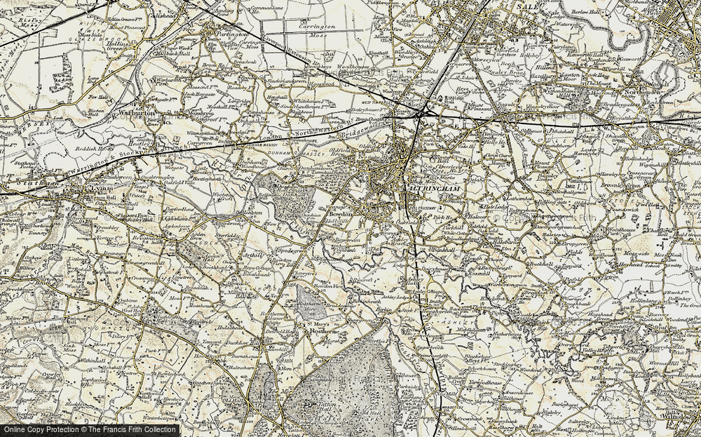 Old Map of Bowdon, 1903 in 1903