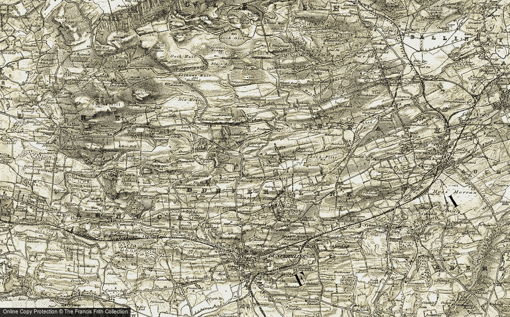 Old Map of Bowershall, 1904-1906 in 1904-1906