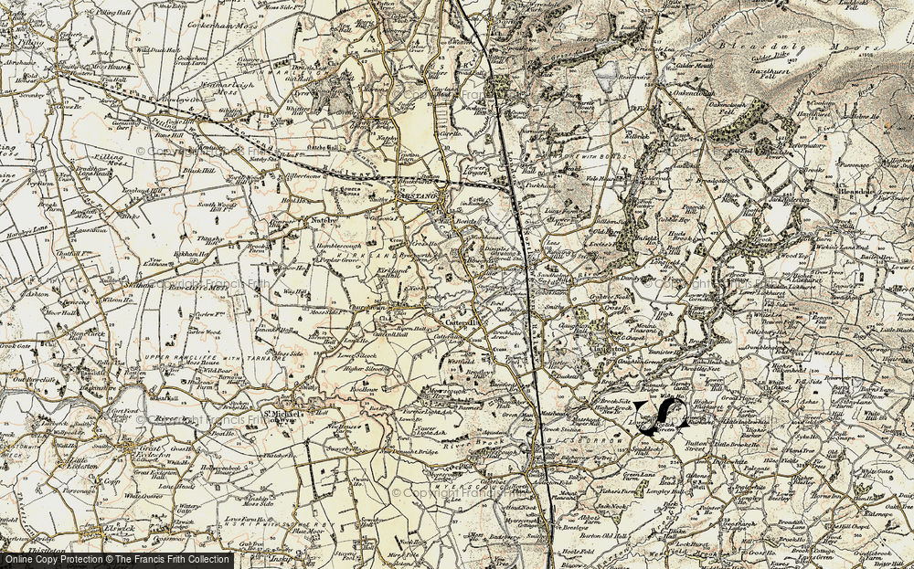 Old Map of Bowgreave, 1903-1904 in 1903-1904