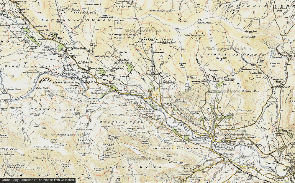 Old Map of Bowlees, 1904 in 1904