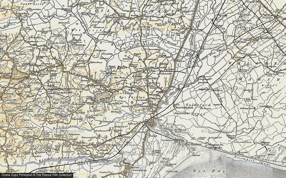 Old Map of Bowler's Town, 1898 in 1898