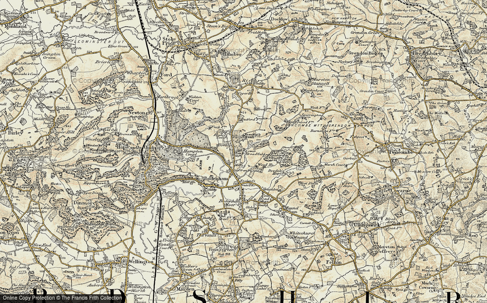 Old Map of Bowley, 1899-1901 in 1899-1901