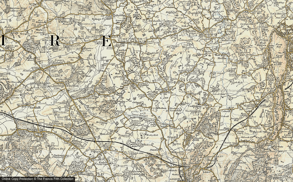 Old Map of Bowley Lane, 1899-1901 in 1899-1901