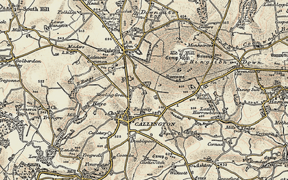 Old map of Bowling Green in 1899-1900