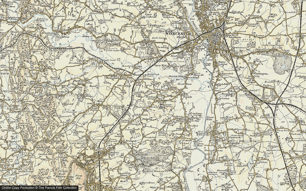 Old Map of Bowling Green, 1899-1901 in 1899-1901