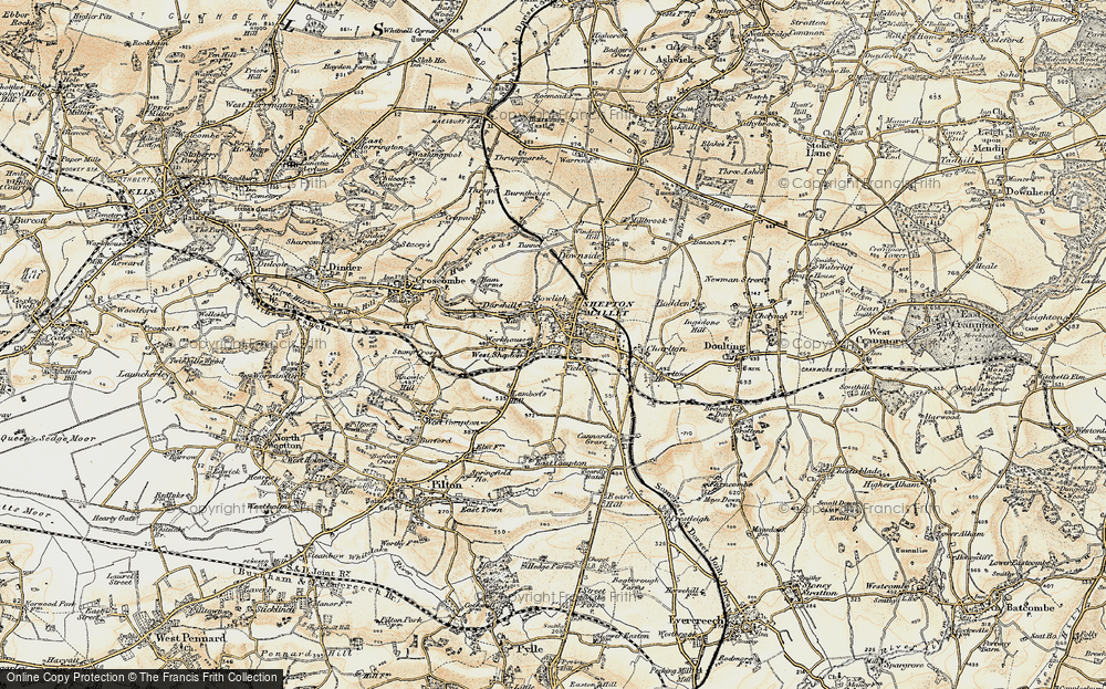Old Map of Bowlish, 1899 in 1899