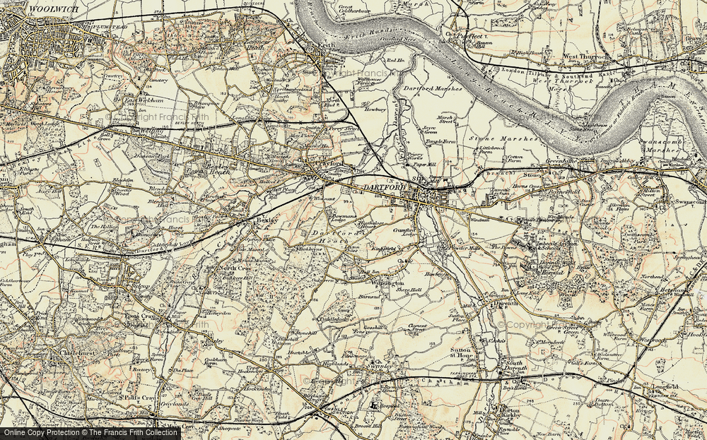 Old Map of Bowmans, 1897-1898 in 1897-1898