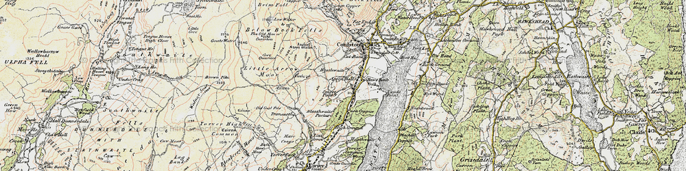 Old map of Below Beck Fells in 1903-1904