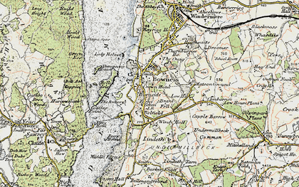 Old map of Lindeth in 1903-1904