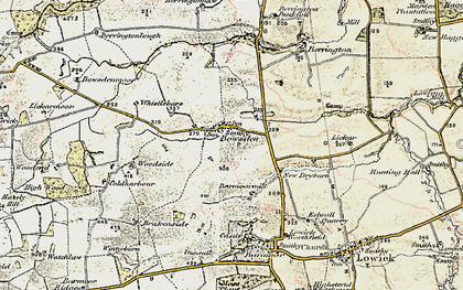 Old map of Barmoor Hill in 1901-1903