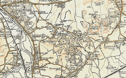 Old map of Bowsey Hill in 1897-1909