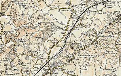 Old map of Bowyer's Common in 1897-1900