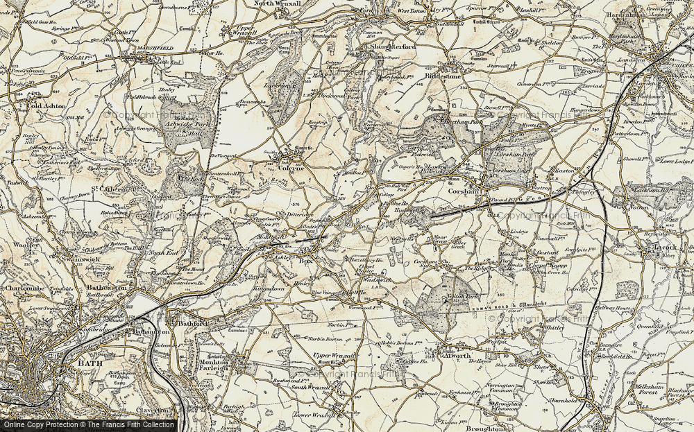 Old Map of Box Hill, 1899 in 1899