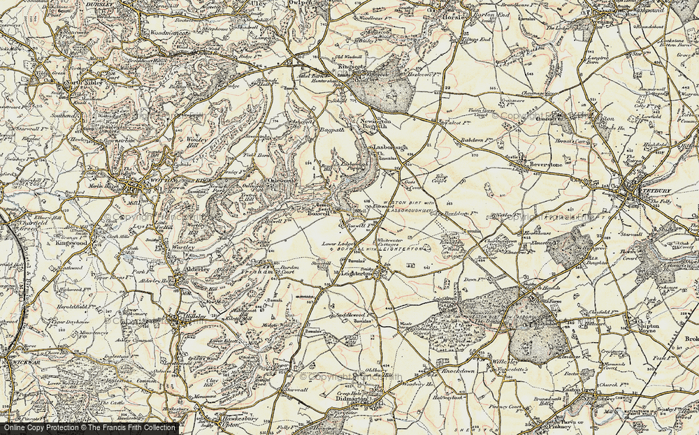 Old Map of Boxwell, 1898-1899 in 1898-1899