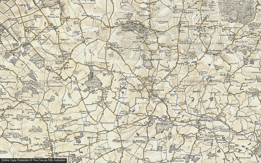Old Map of Boyden End, 1899-1901 in 1899-1901