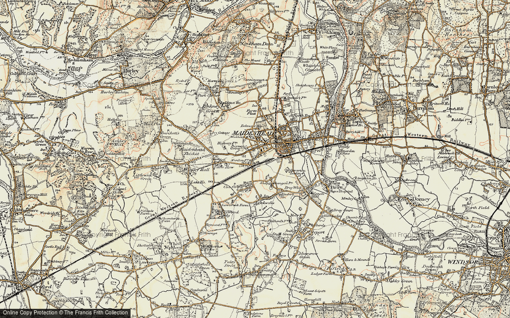 Old Map of Boyn Hill, 1897-1909 in 1897-1909