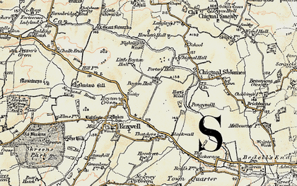Old map of Boyton Cross in 1898