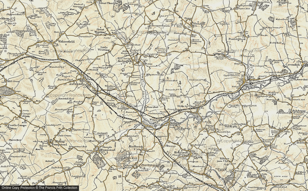 Old Map of Boyton End, 1898-1901 in 1898-1901