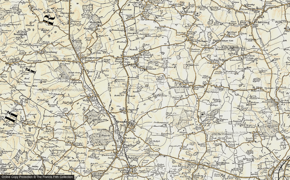 Old Map of Bozen Green, 1898-1899 in 1898-1899