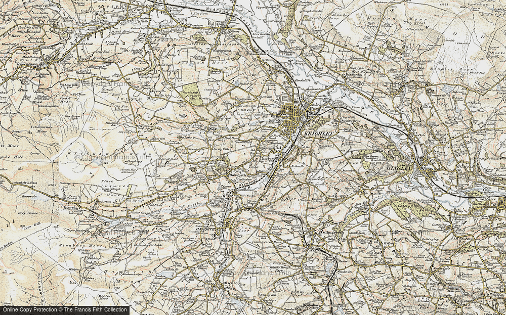 Old Map of Bracken Bank, 1903-1904 in 1903-1904