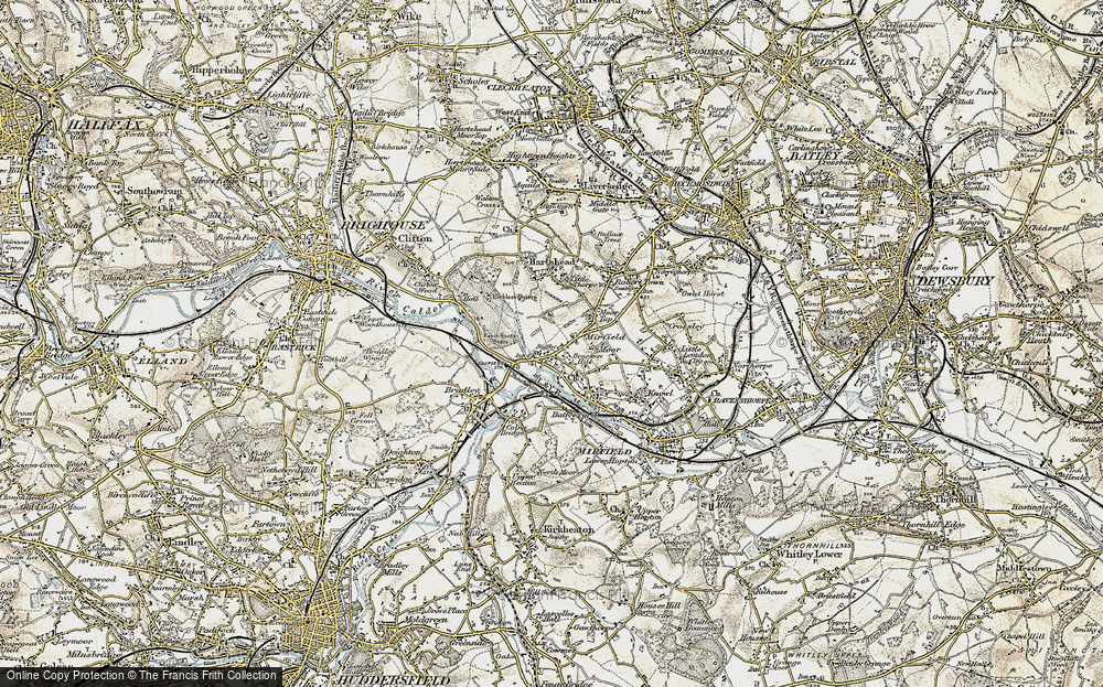 Old Map of Bracken Hill, 1903 in 1903