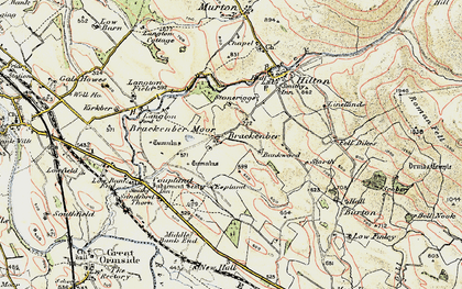 Old map of Brackenber in 1903-1904