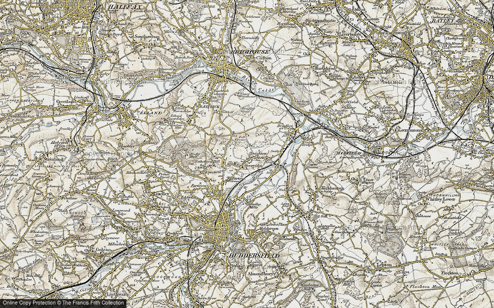 Old Map of Brackenhall, 1903 in 1903
