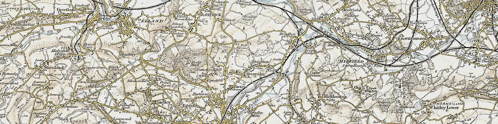 Old map of Brackenhall in 1903