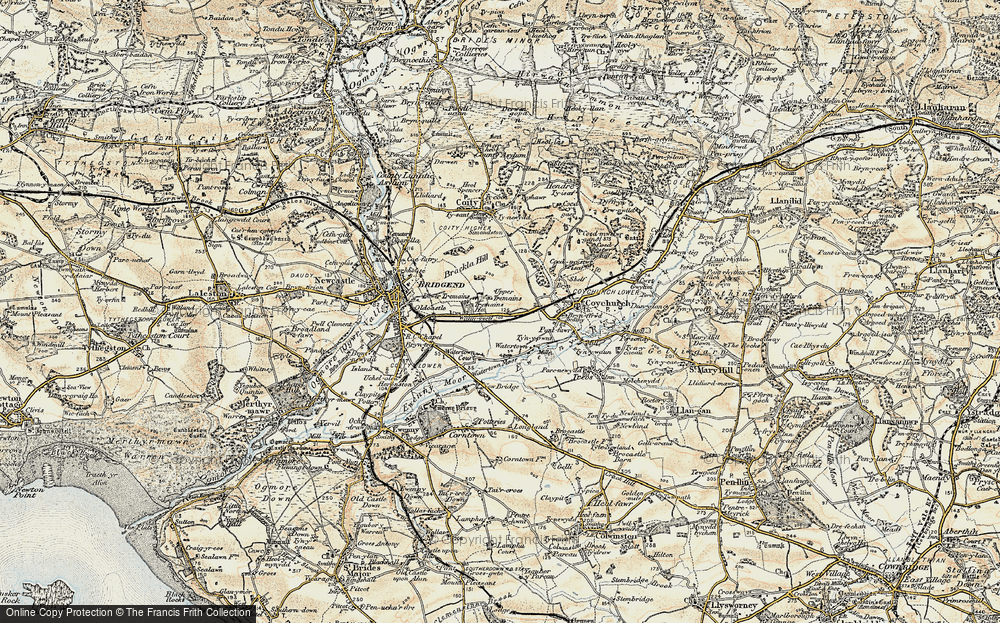 Old Map of Brackla, 1899-1900 in 1899-1900
