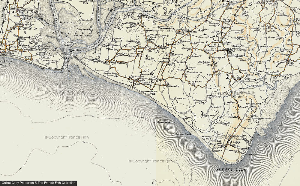Old Map of Bracklesham, 1897-1899 in 1897-1899
