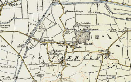 Old map of Bracon in 1903